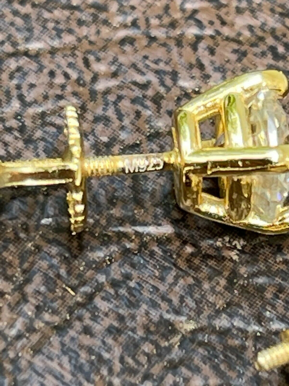 Other Real Moissanite Studs 0.2-2ct 14k Gold Vermeil 925 Silver Size ONE SIZE - 12 Thumbnail