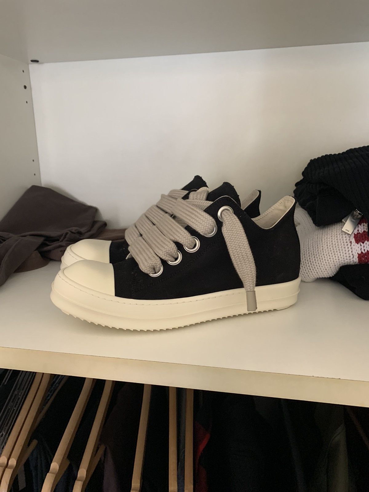 Rick Owens × Rick Owens Drkshdw Rick Owens jumbo laces Rick Owens × Rick Owens Drkshdw Rick Owens jumbo laces