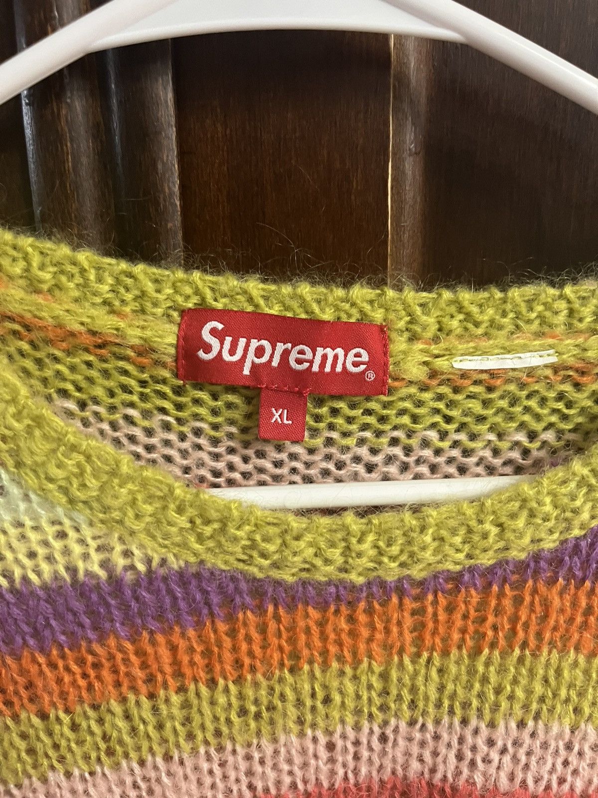 Supreme Supreme Stripe Mohair Sweater Size US XL / EU 56 / 4 - 3 Thumbnail