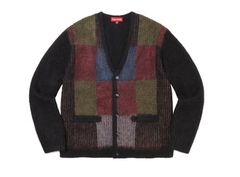 Supreme Brushed Grid Cardigan | Grailed