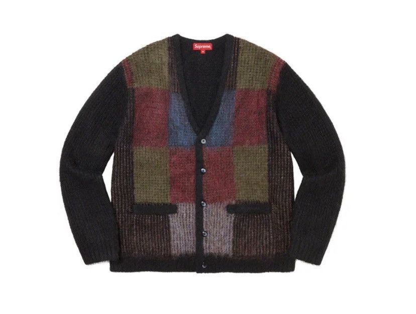 Supreme Supreme Brushed Grid Cardigan | Grailed