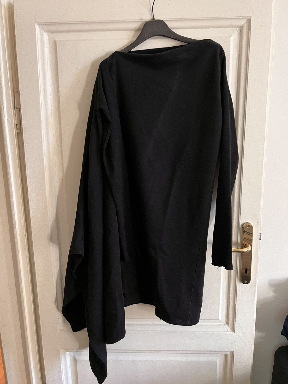 Rick Owens Drkshdw Asymmetrical Cotton Sweater Size US S / EU 44-46 / 1 - 1 Thumbnail