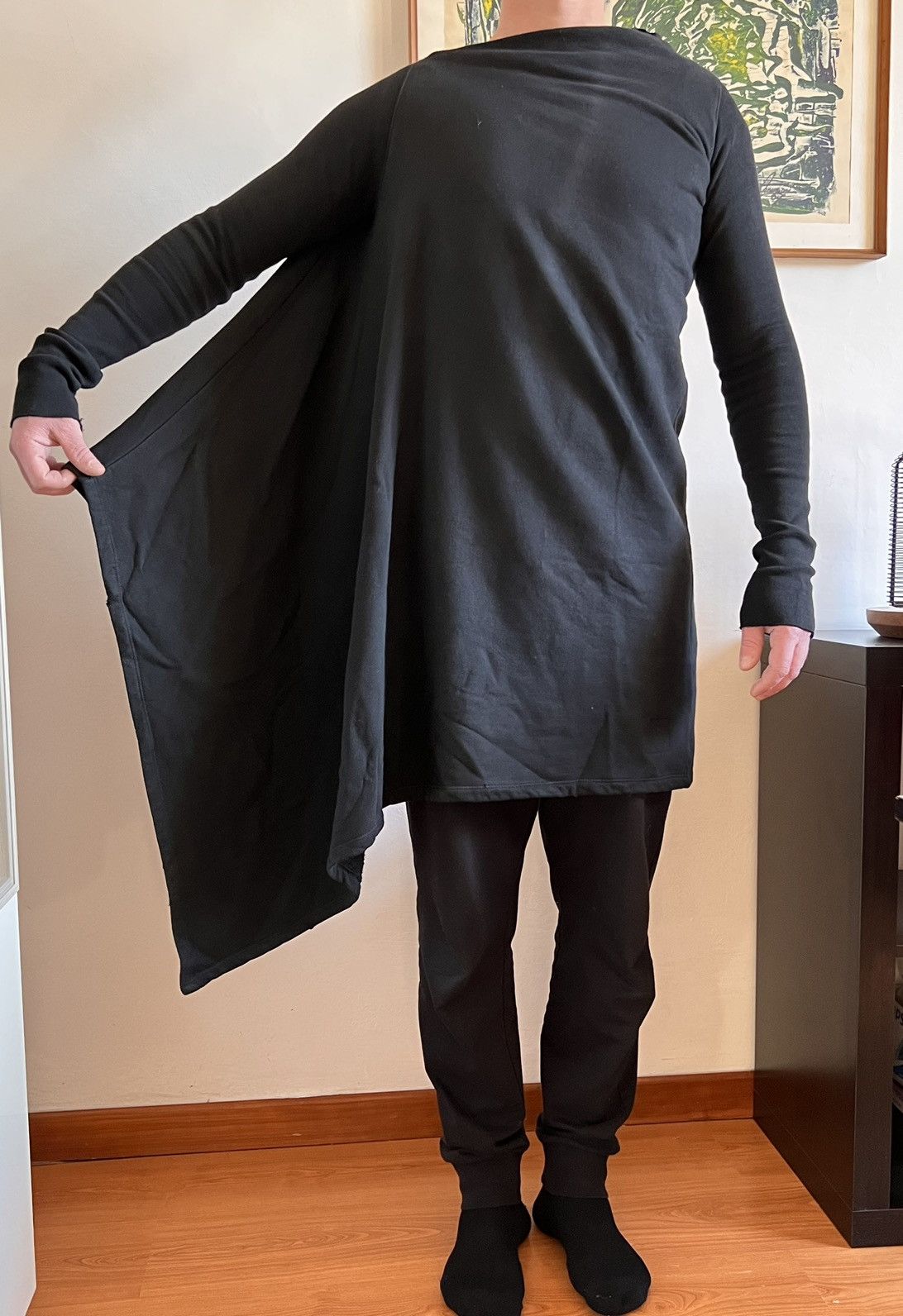 Rick Owens Drkshdw Asymmetrical Cotton Sweater Size US S / EU 44-46 / 1 - 10 Thumbnail