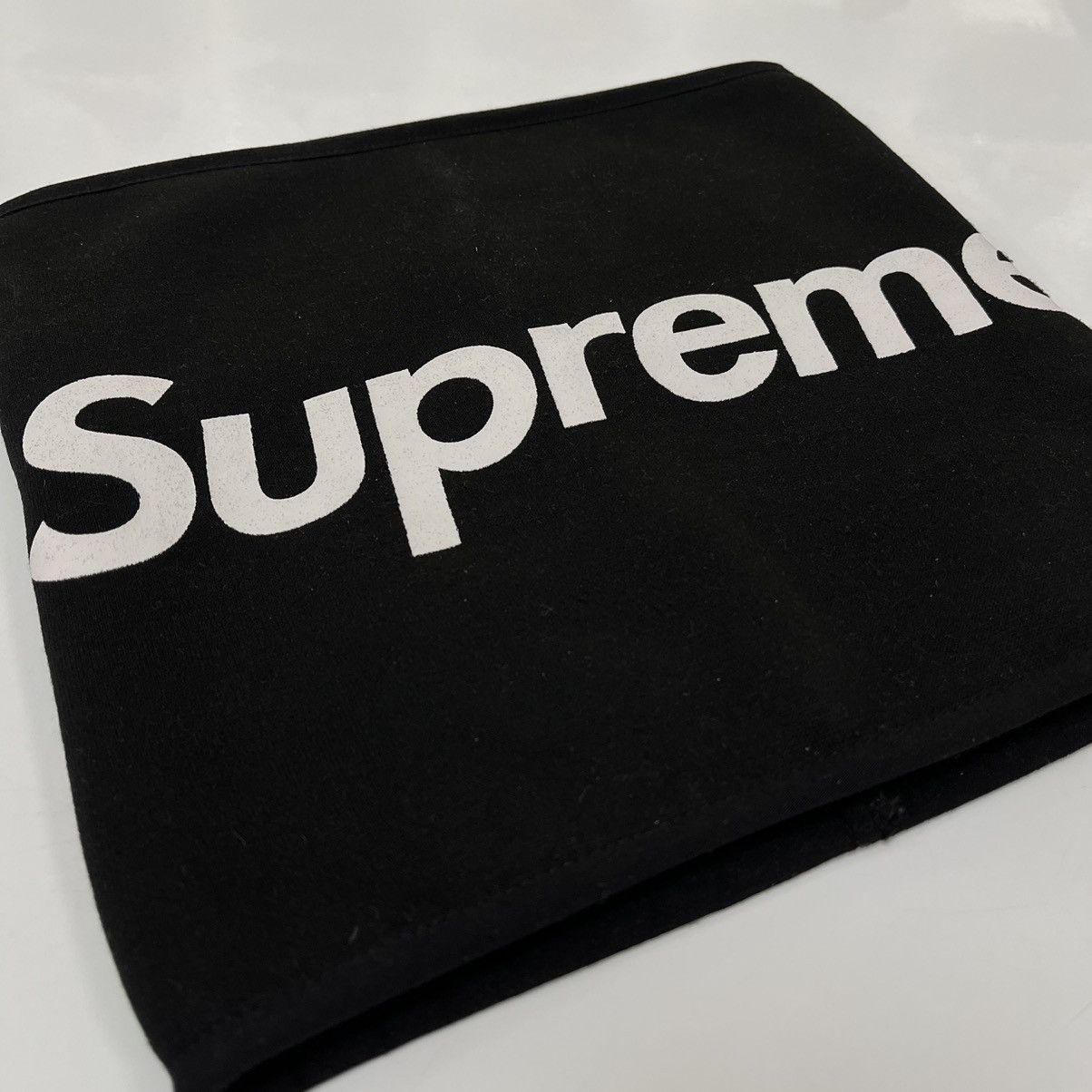 Supreme Supreme Big Logo Gaiter Black (FW15) Size ONE SIZE - 2 Thumbnail