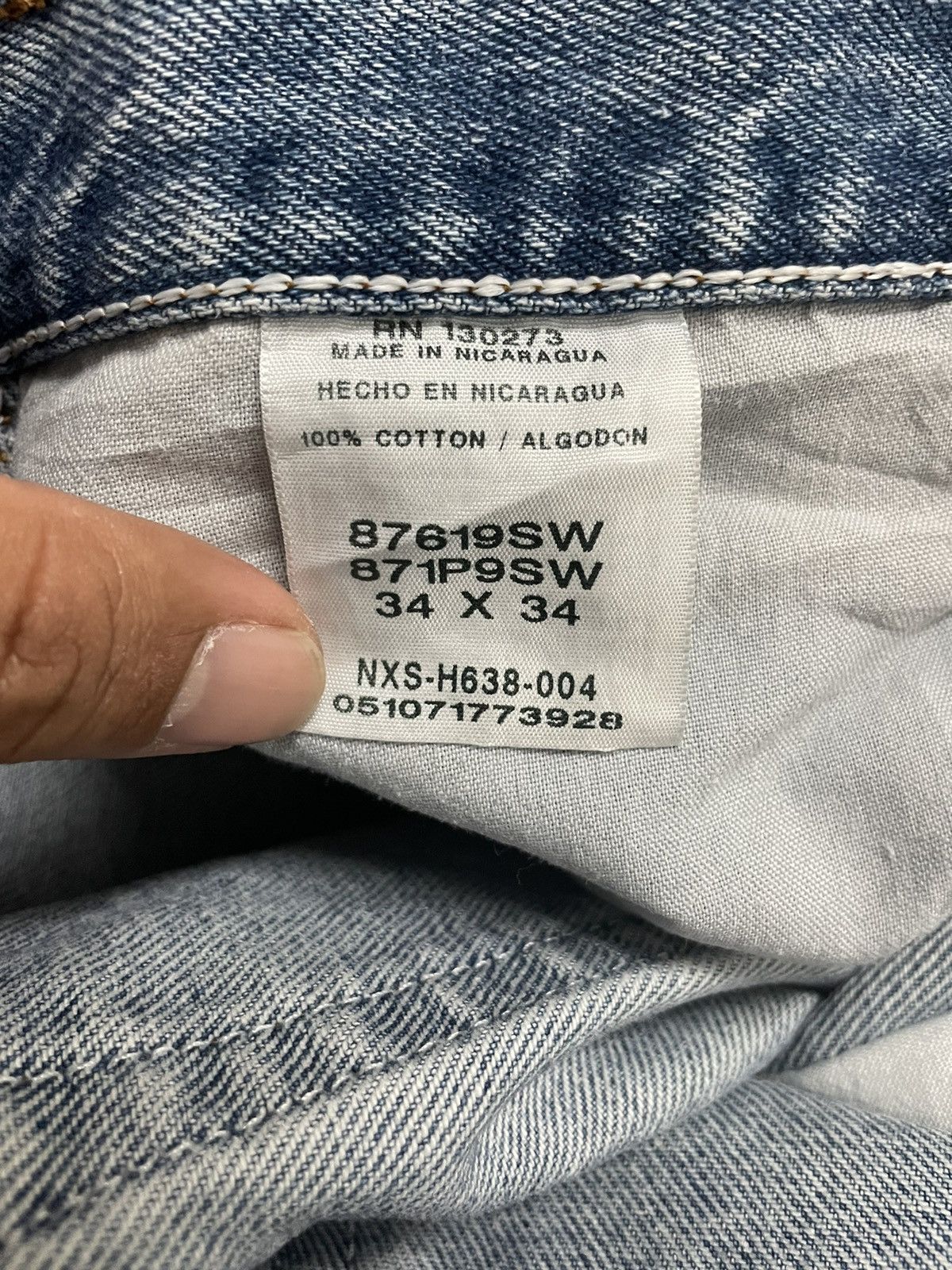 Distressed Rustler Denim Pants