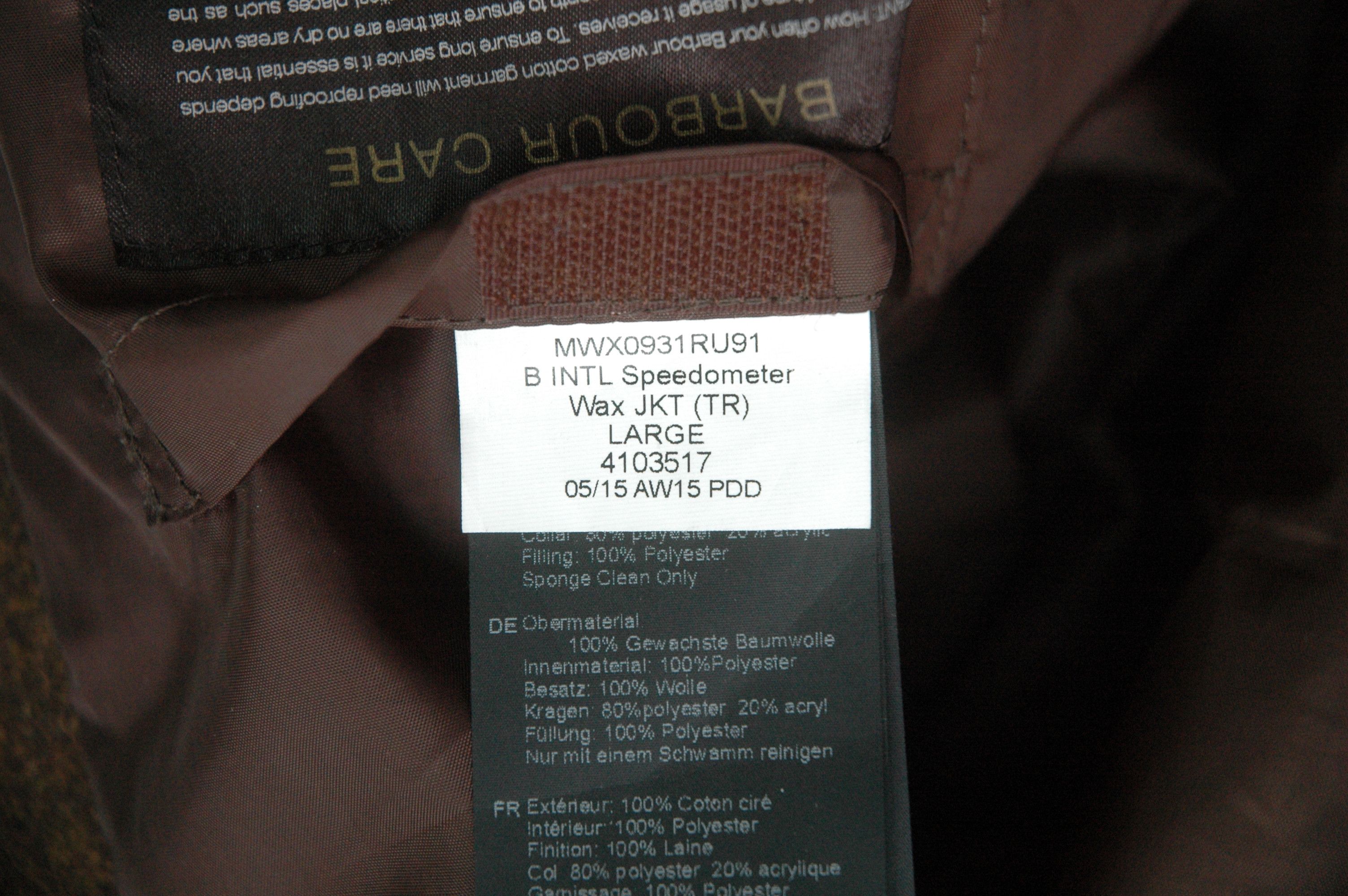 Barbour BARBOUR International Waxed Speedometer Sherpa Jacket Size US L / EU 52-54 / 3 - 18 Thumbnail