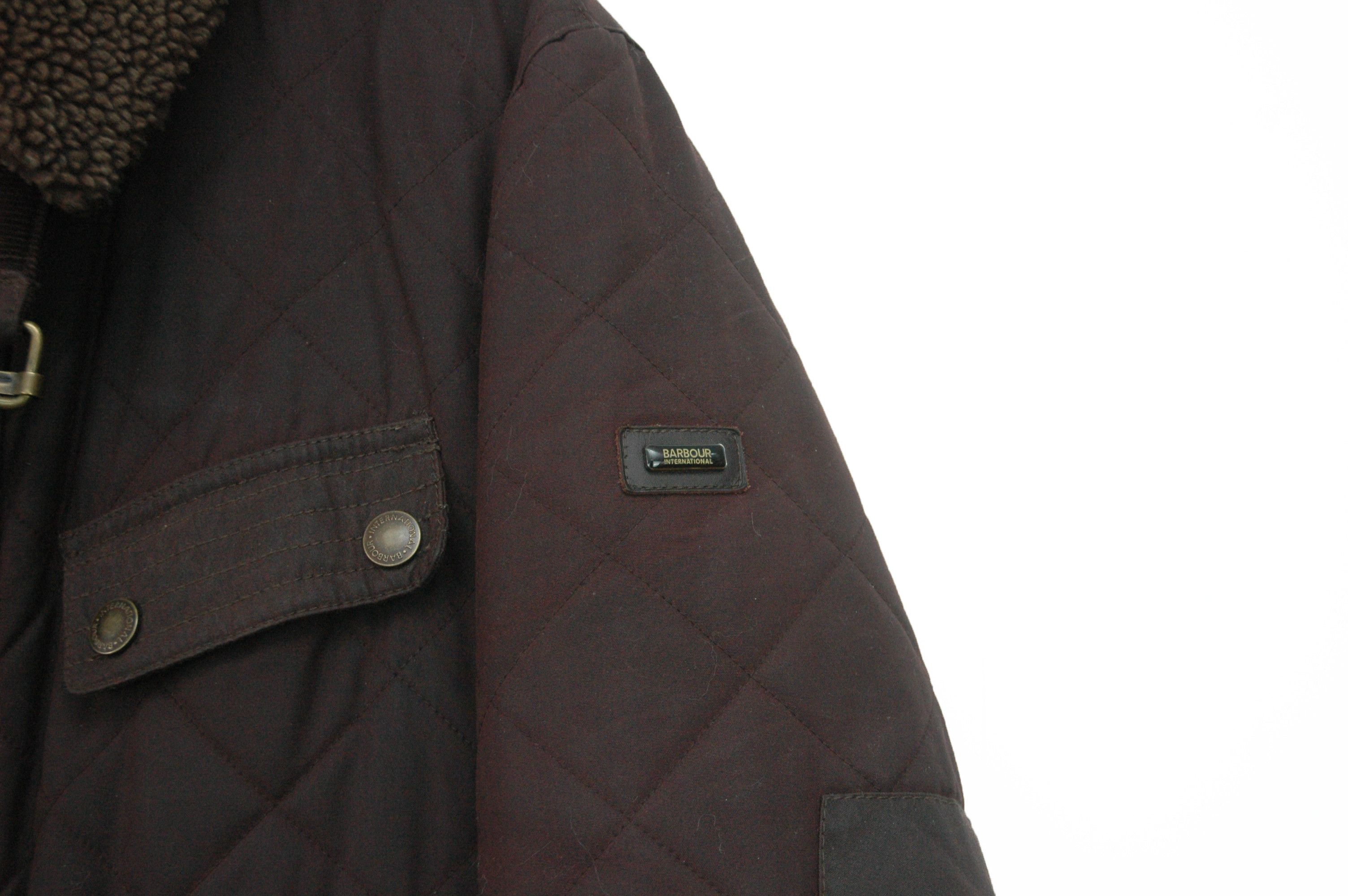 Barbour BARBOUR International Waxed Speedometer Sherpa Jacket Size US L / EU 52-54 / 3 - 8 Thumbnail