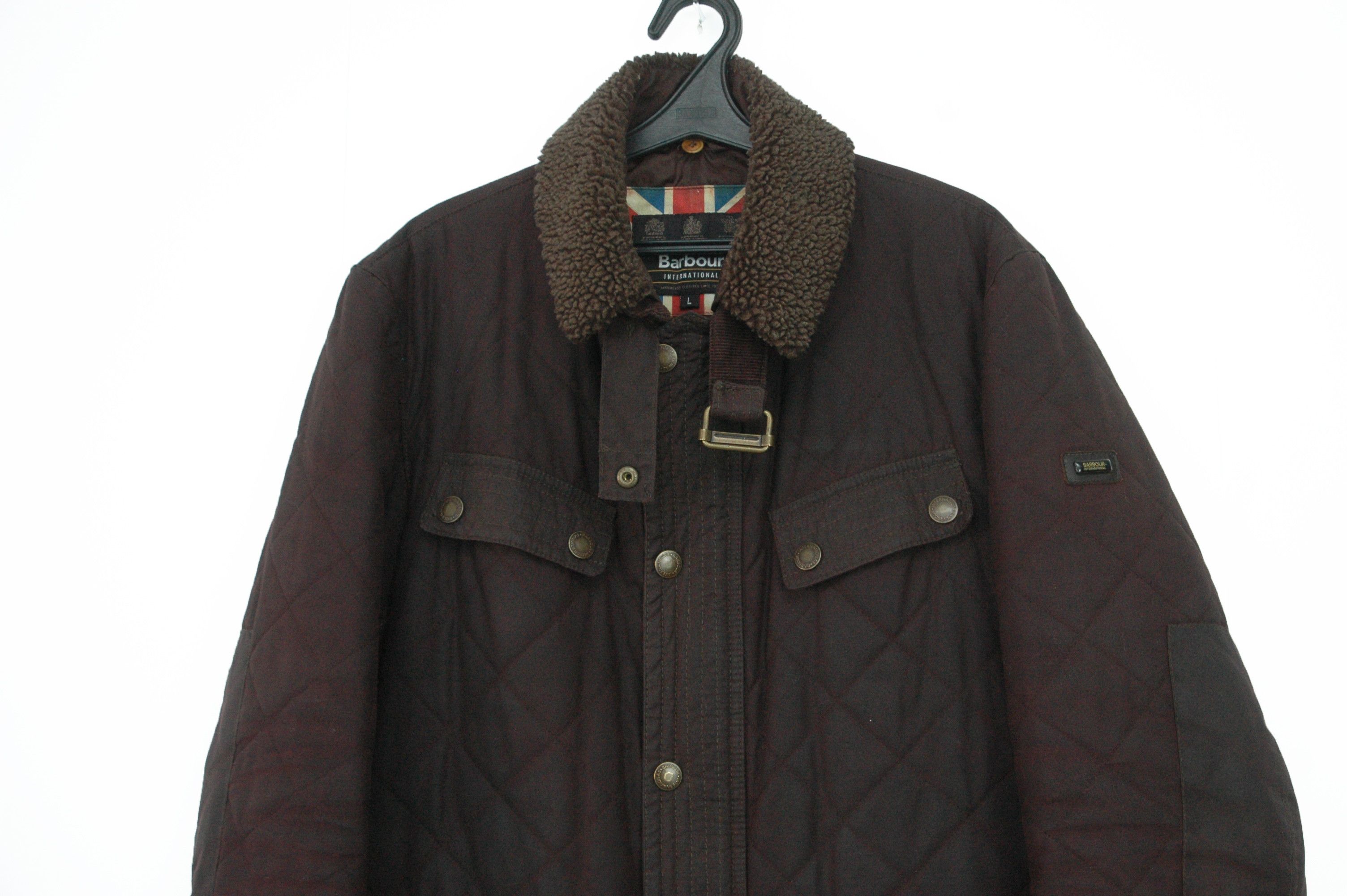 Barbour BARBOUR International Waxed Speedometer Sherpa Jacket Size US L / EU 52-54 / 3 - 2 Thumbnail