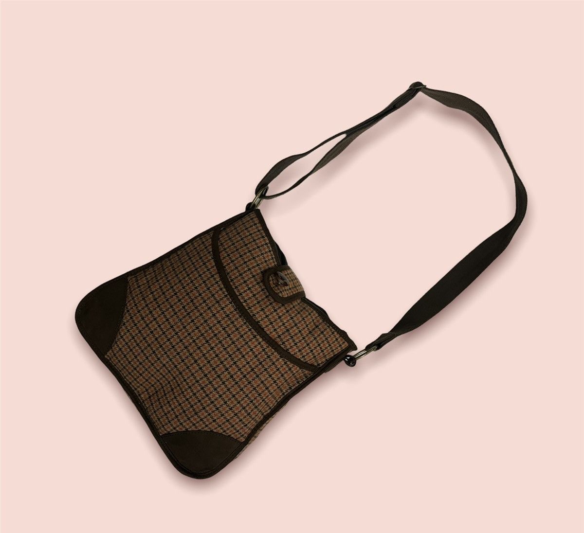 Japanese Brand × Uniqlo × Vintage VINTAGE UNIQLO CHECKERED WOOL BLEND CROSSBODY SLING Size ONE SIZE - 2 Thumbnail