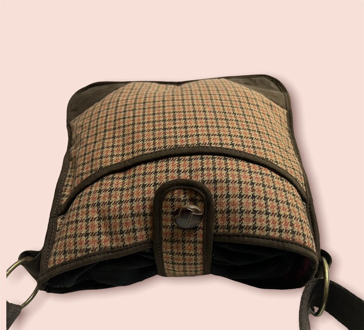 Japanese Brand × Uniqlo × Vintage VINTAGE UNIQLO CHECKERED WOOL BLEND CROSSBODY SLING Size ONE SIZE - 11 Thumbnail