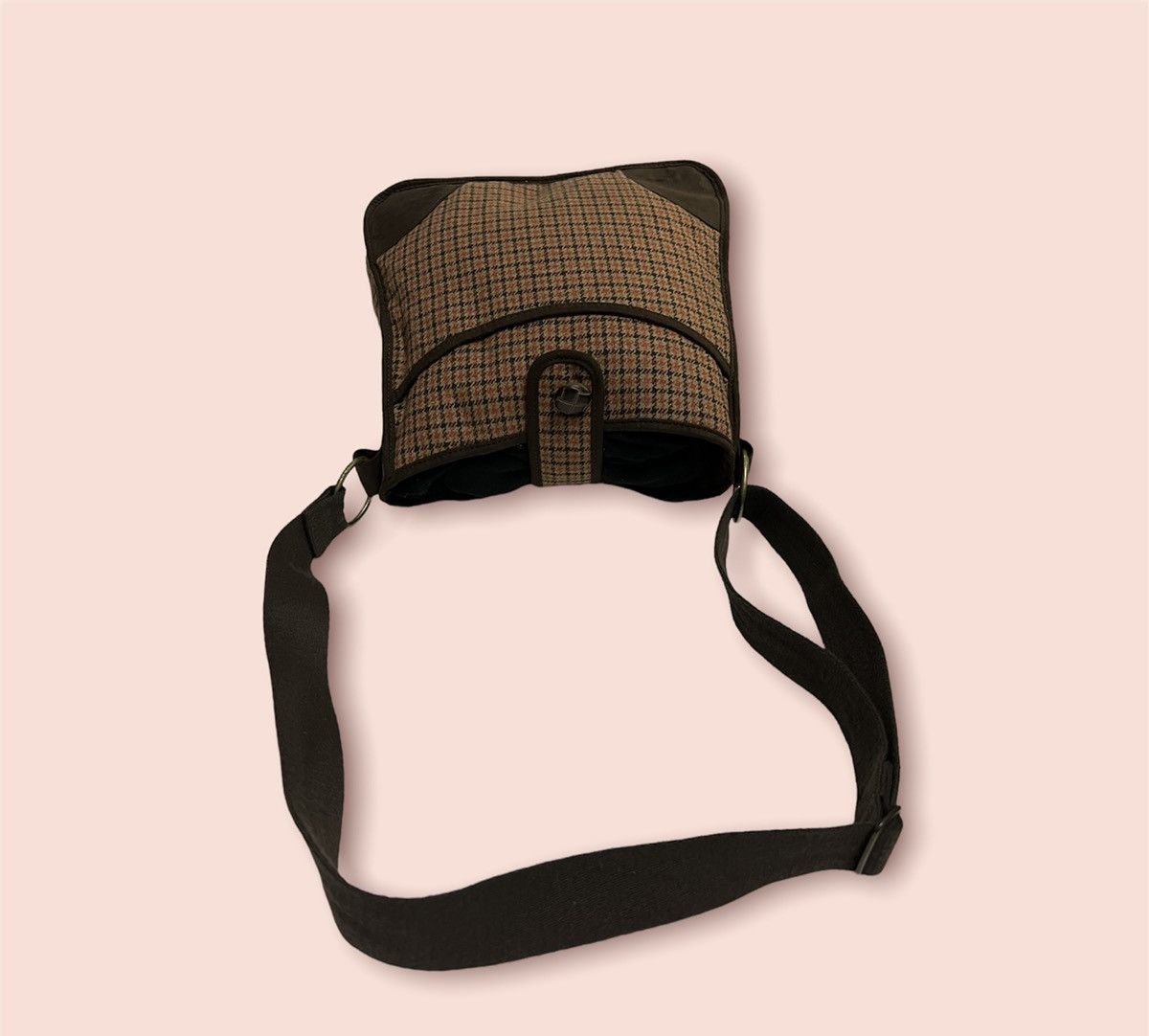 Japanese Brand × Uniqlo × Vintage VINTAGE UNIQLO CHECKERED WOOL BLEND CROSSBODY SLING Size ONE SIZE - 6 Thumbnail