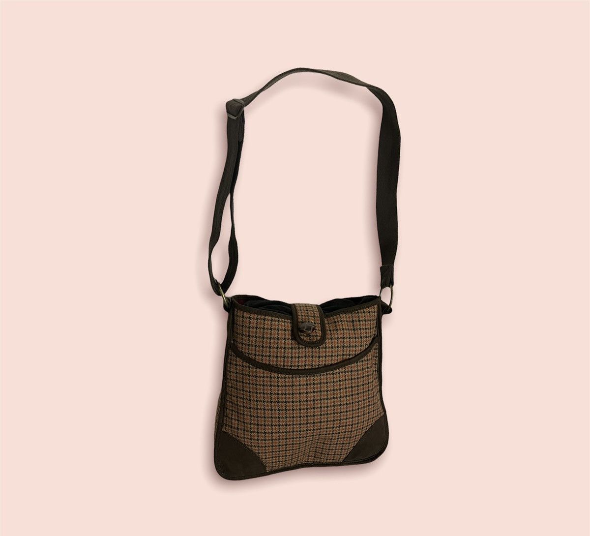 Japanese Brand × Uniqlo × Vintage VINTAGE UNIQLO CHECKERED WOOL BLEND CROSSBODY SLING Size ONE SIZE - 4 Thumbnail