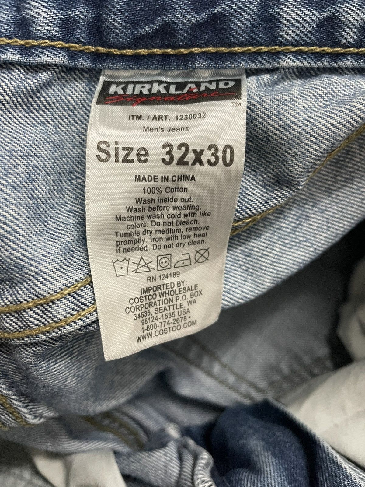 Distressed Kirkland Signature Denim Pants