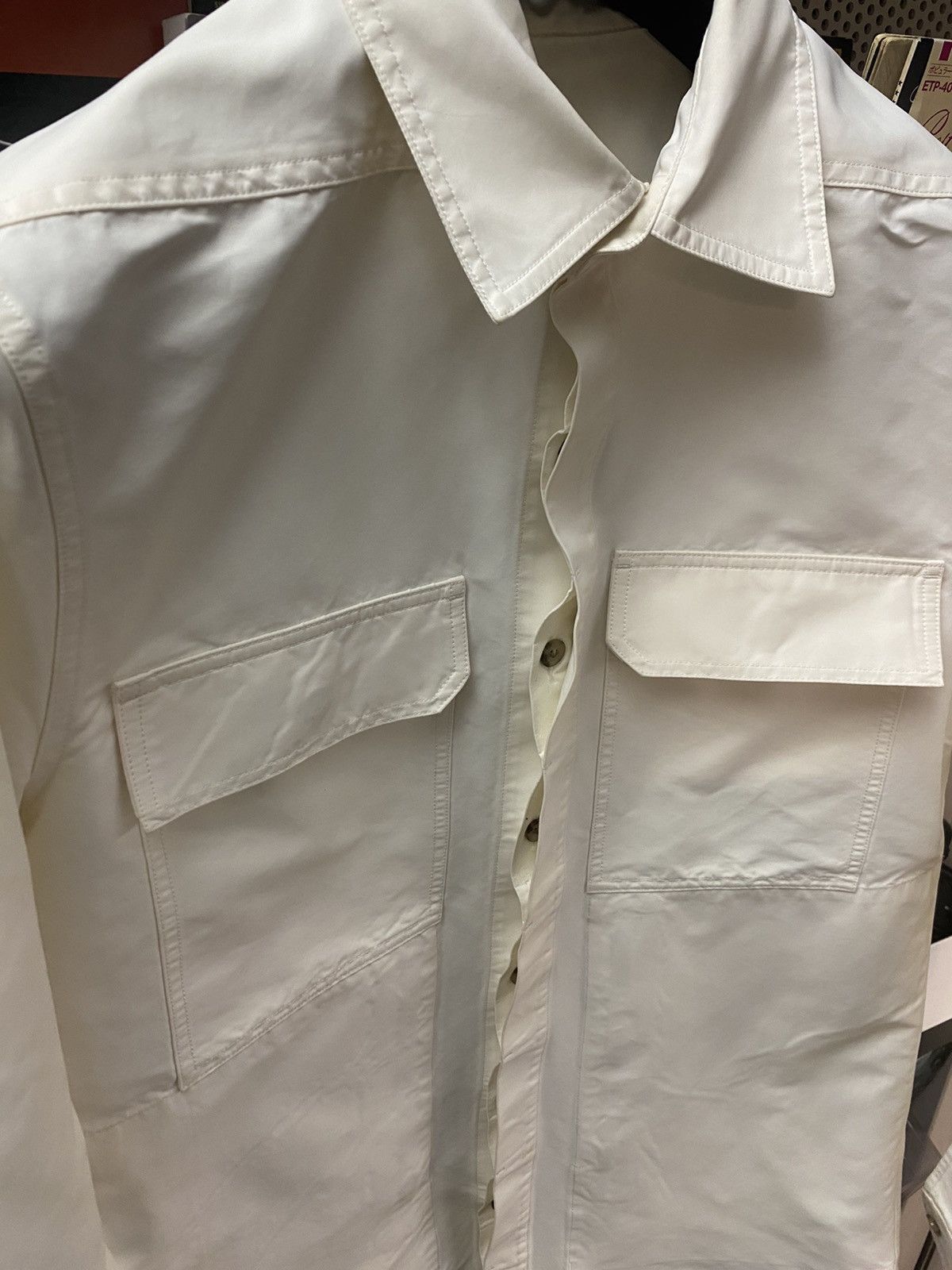 Rick Owens × Rick Owens Drkshdw SS18 Dirt Jacket in Chalk White Size US S / EU 44-46 / 1 - 5 Thumbnail