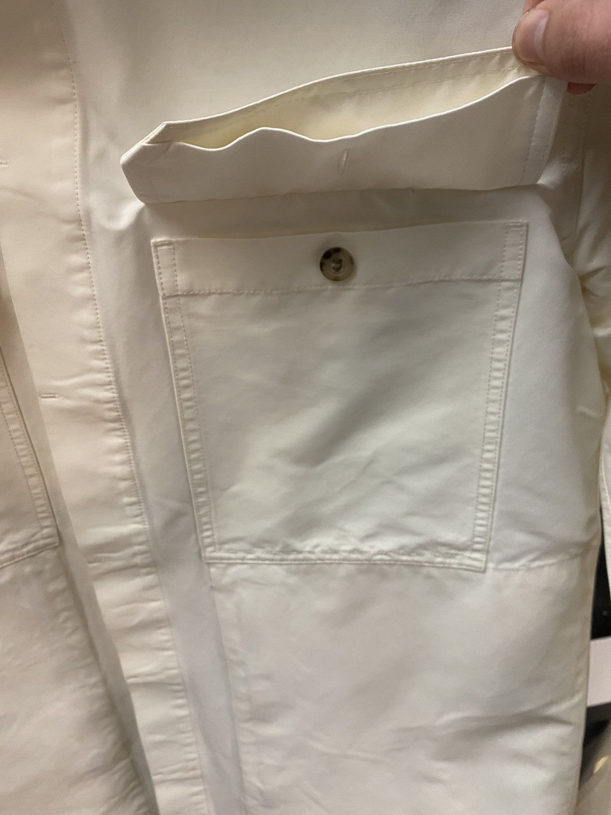 Rick Owens × Rick Owens Drkshdw SS18 Dirt Jacket in Chalk White Size US S / EU 44-46 / 1 - 4 Thumbnail
