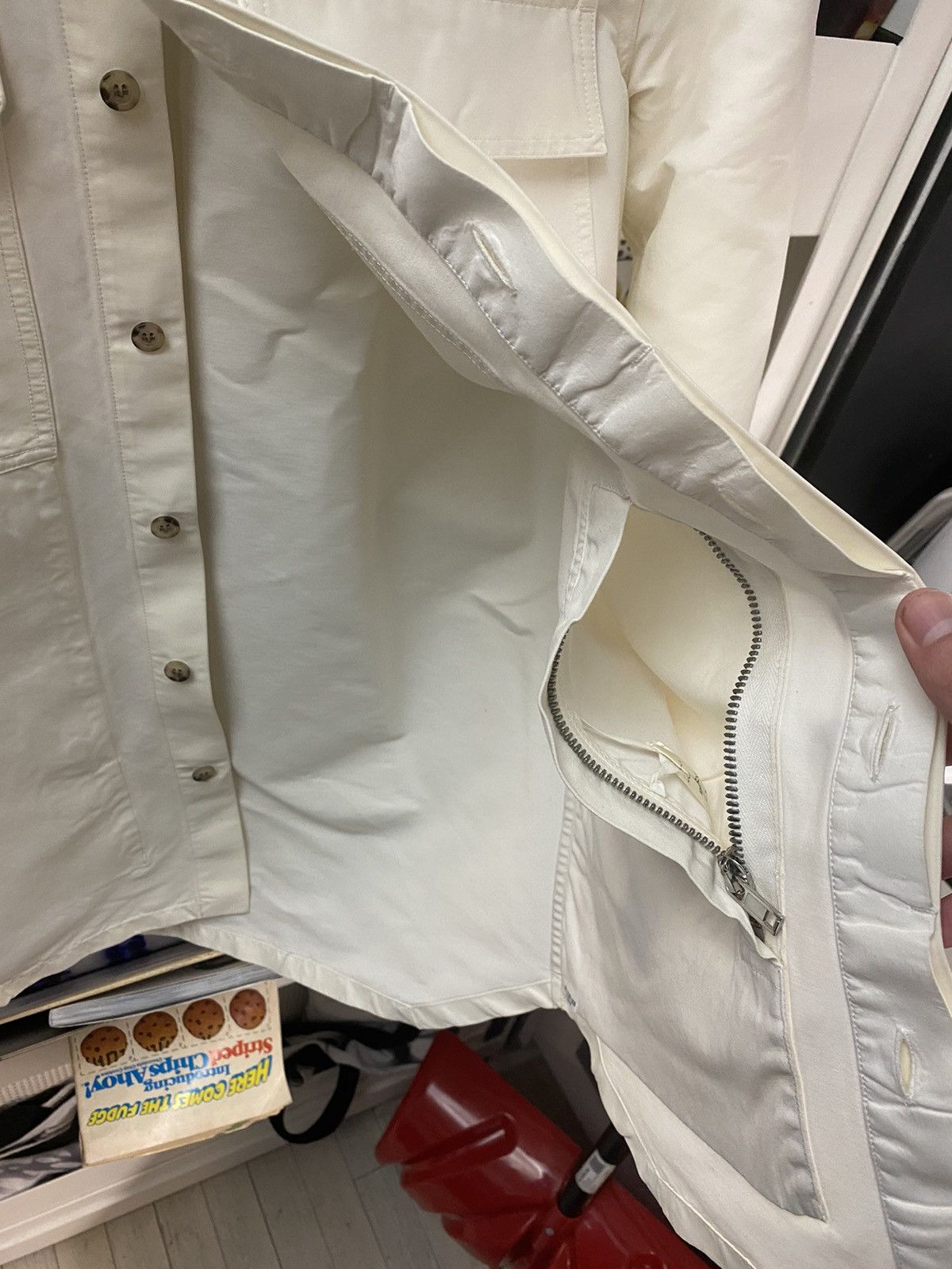 Rick Owens × Rick Owens Drkshdw SS18 Dirt Jacket in Chalk White Size US S / EU 44-46 / 1 - 16 Thumbnail