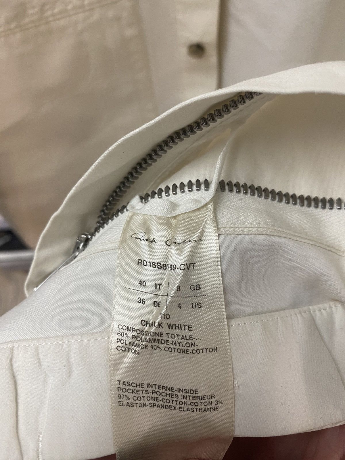 Rick Owens × Rick Owens Drkshdw SS18 Dirt Jacket in Chalk White Size US S / EU 44-46 / 1 - 17 Thumbnail