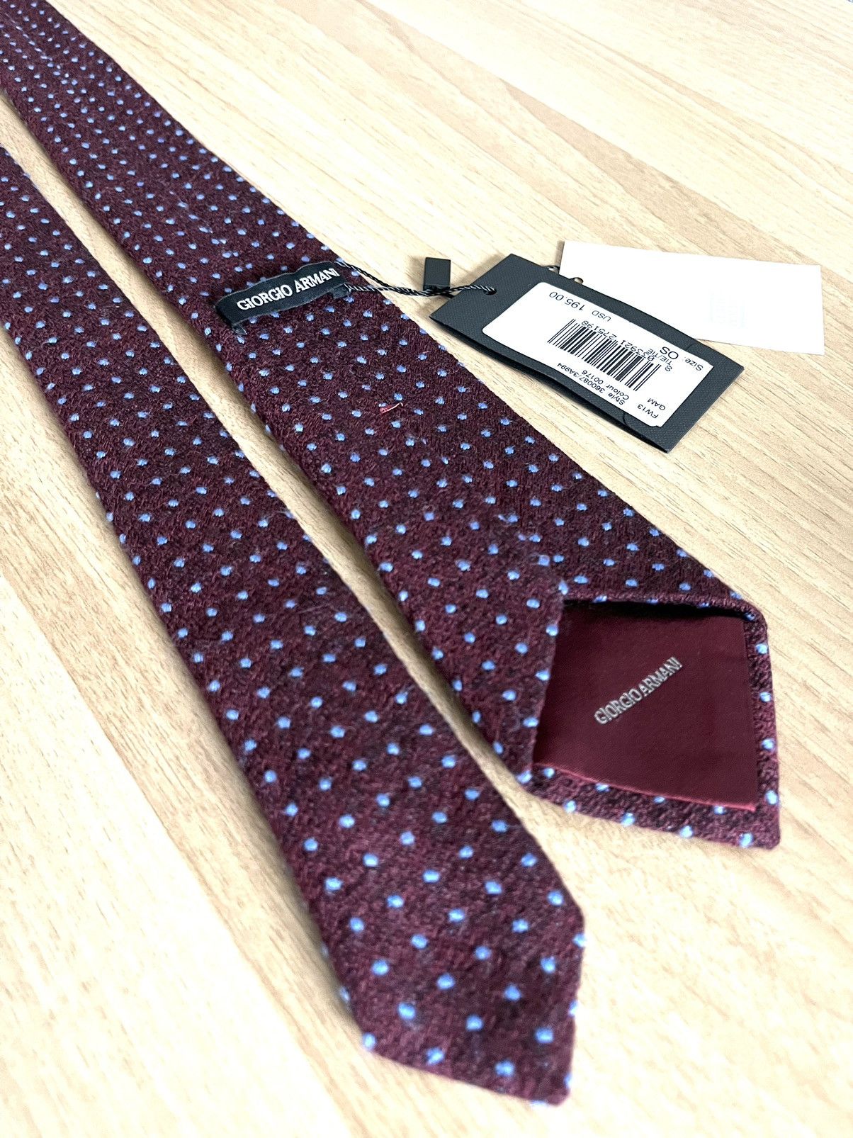giorgio armani tie and cufflink set