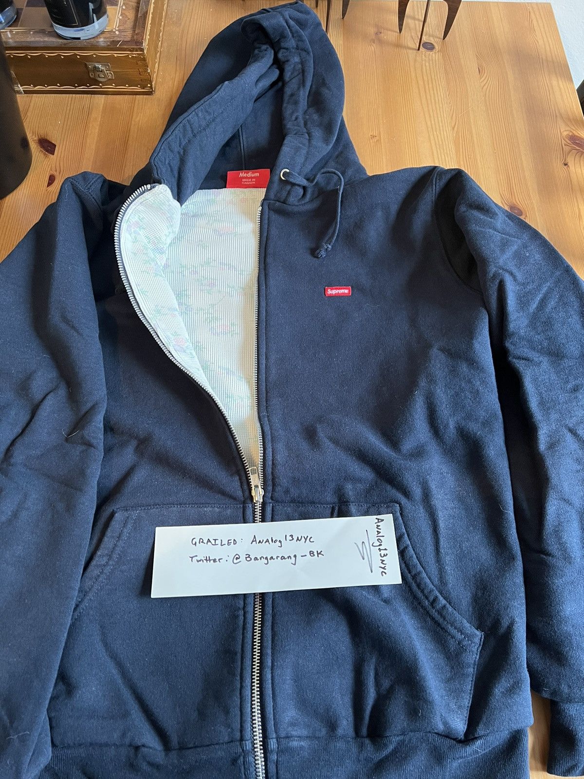 Supreme Small Box Thermal Zip-Up Sweat M Fall/Winter 2024 Preview