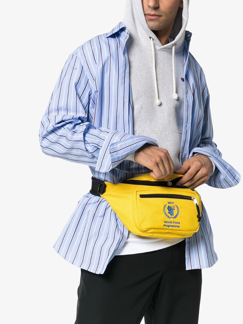 Balenciaga Yellow World Food Programme Waist Bag Grailed