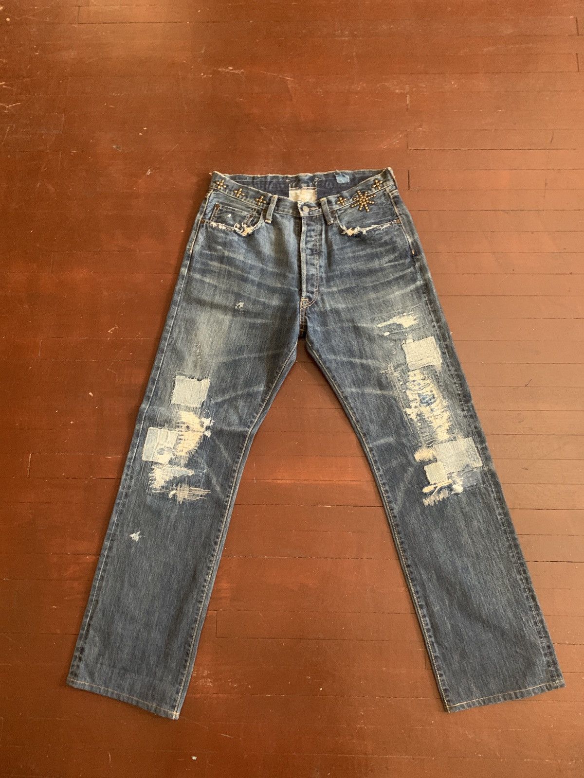 Kapital Kountry Kapital Kountry Selvage Studded Denim Size US 34 / EU 50 - 4 Thumbnail