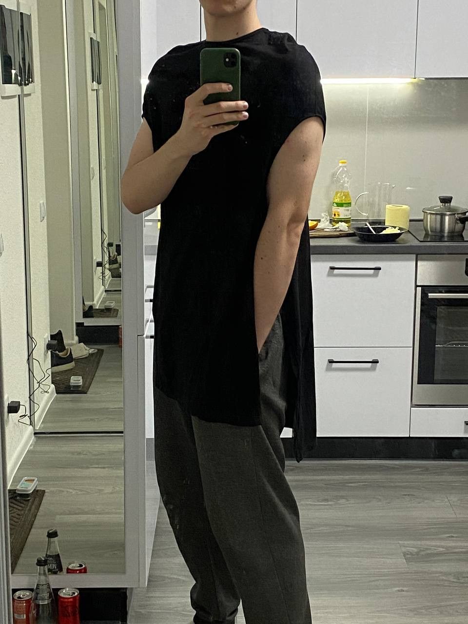 Rick Owens Rick Owens Drkshdw Asymmetric Dress T-shirt Size US M / EU 48-50 / 2 - 1 Thumbnail