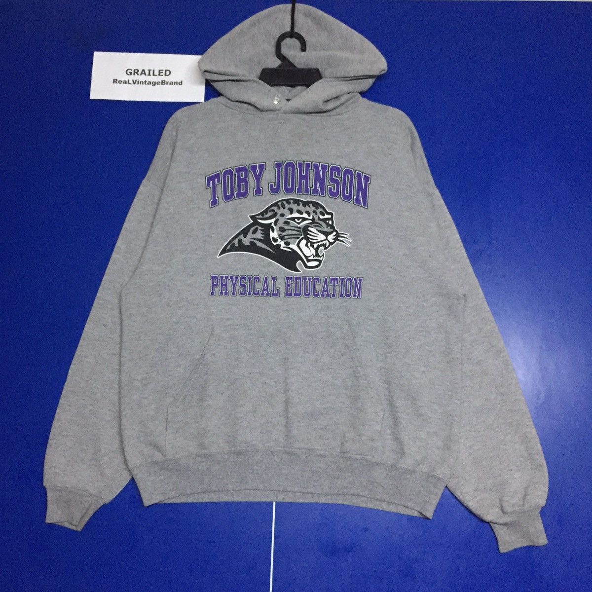 Jerzees × Vintage Vintage Jerzees Team Toby Johnson Hoodie Size US L / EU 52-54 / 3 - 1 Thumbnail