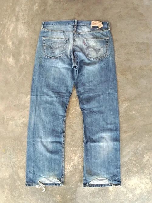 Levi's Vintage Levi's 501 Rusty Wash Straight Leg Distressed Jeans Size US 36 / EU 52 - 2 Thumbnail