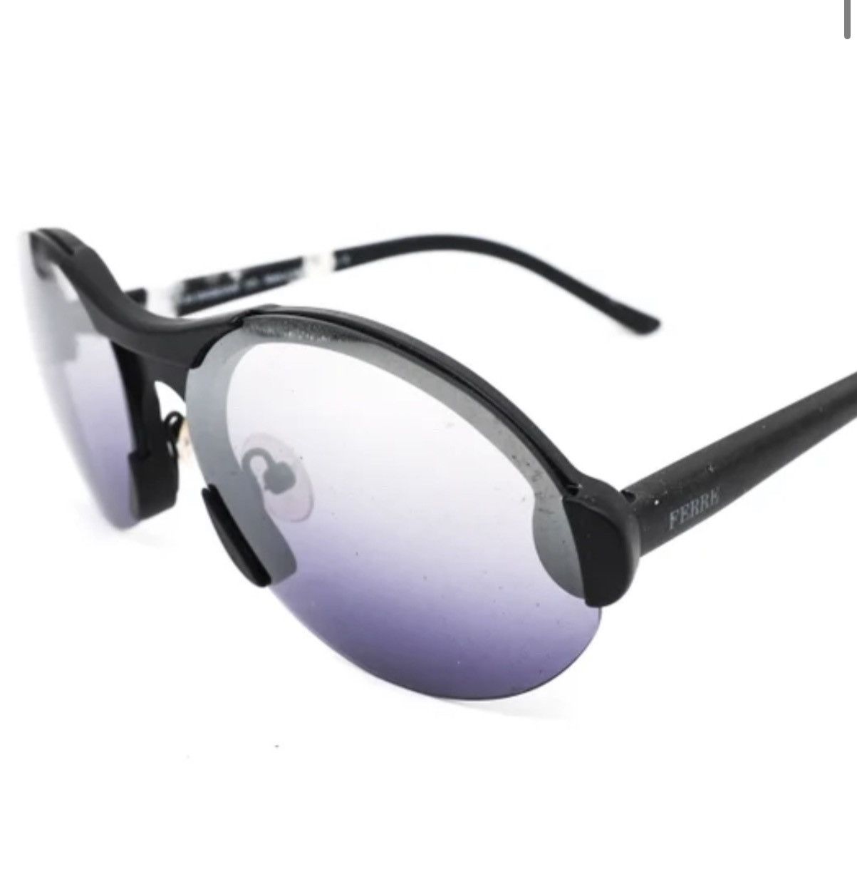 Gianfranco Ferré 59608 modernist oval sunglasses made Italy
