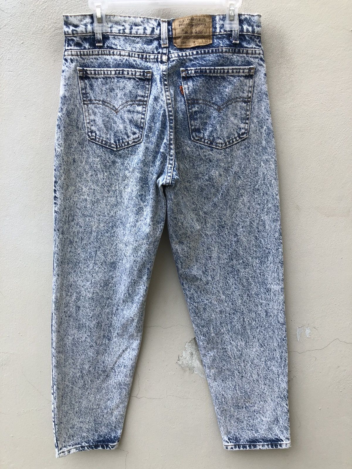 Levi's Vintage Late 80s Levi’s 550 Orange Tab Acid Wash Denim Jeans Size US 31 - 13 Thumbnail