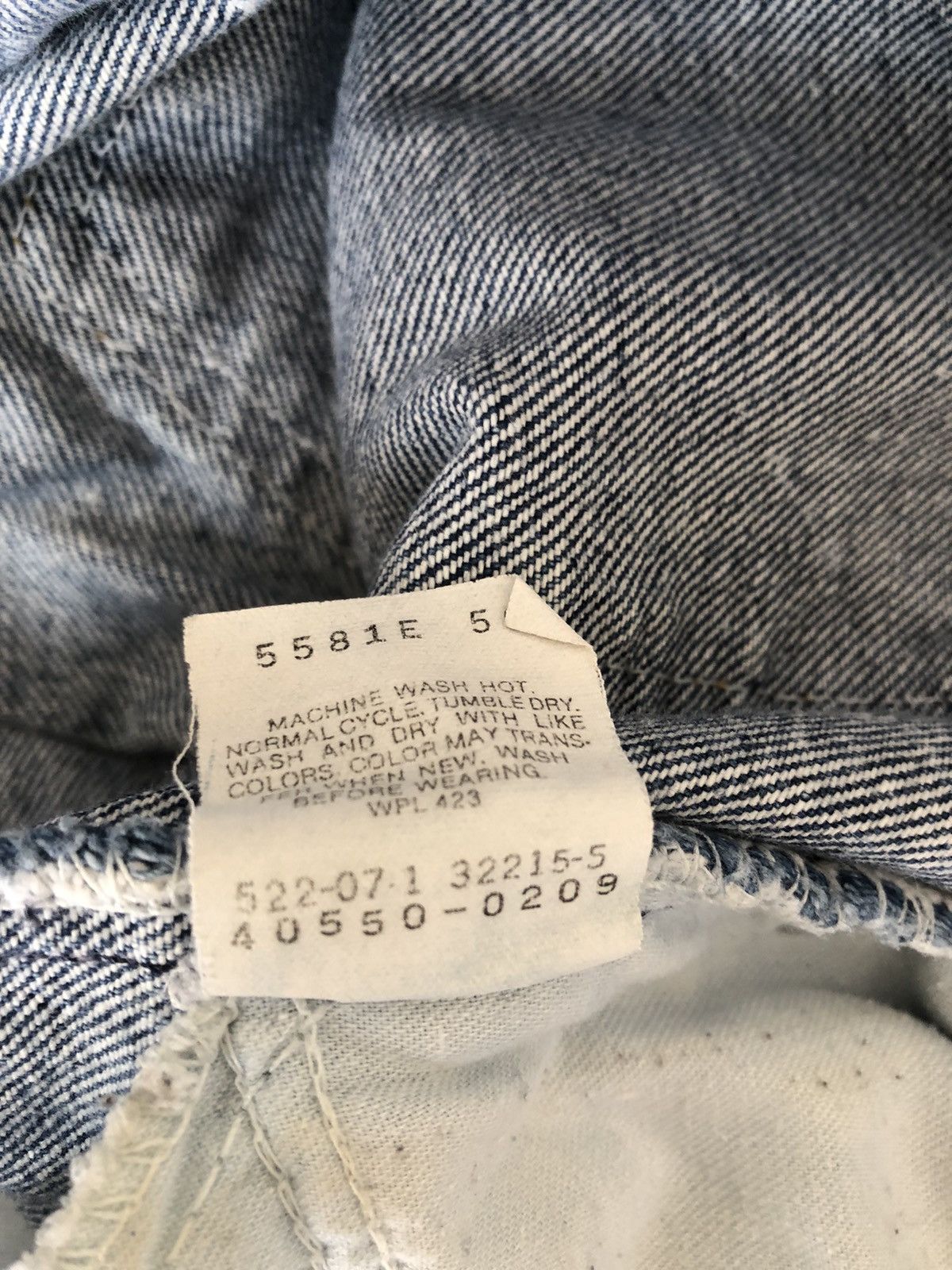 Levi's Vintage Late 80s Levi’s 550 Orange Tab Acid Wash Denim Jeans Size US 31 - 23 Thumbnail