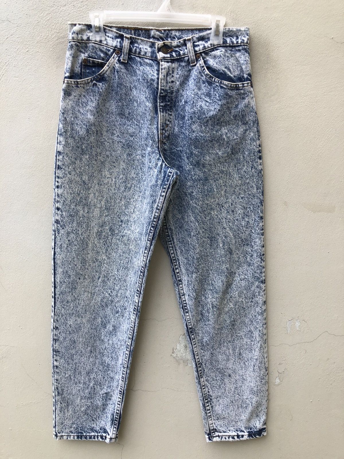 Levi's Vintage Late 80s Levi’s 550 Orange Tab Acid Wash Denim Jeans Size US 31 - 3 Thumbnail