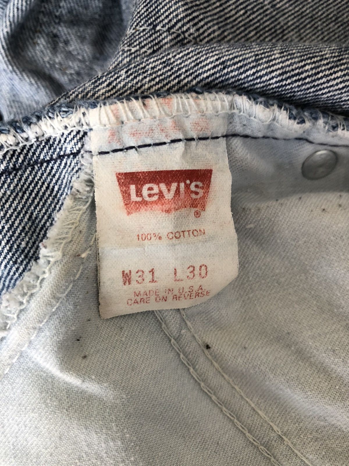 Levi's Vintage Late 80s Levi’s 550 Orange Tab Acid Wash Denim Jeans Size US 31 - 22 Thumbnail