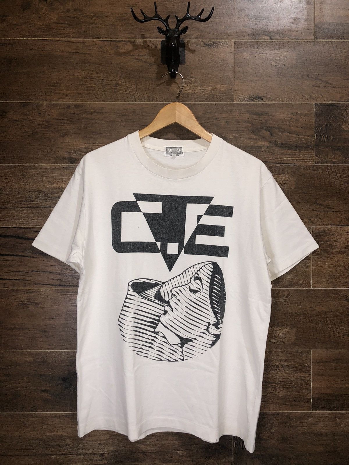 image of C E x Cav Empt Tee Pre Cog 3 in White, Men's (Size Large)