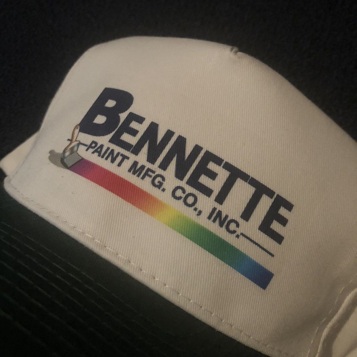 Vintage Vintage 1990s Bennette Paint Brush Graphic Logo Snapback Hat Size ONE SIZE - 3 Thumbnail