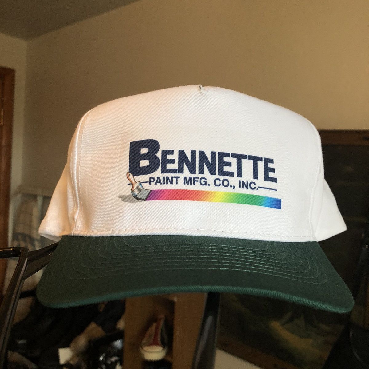 Vintage Vintage 1990s Bennette Paint Brush Graphic Logo Snapback Hat Size ONE SIZE - 1 Thumbnail