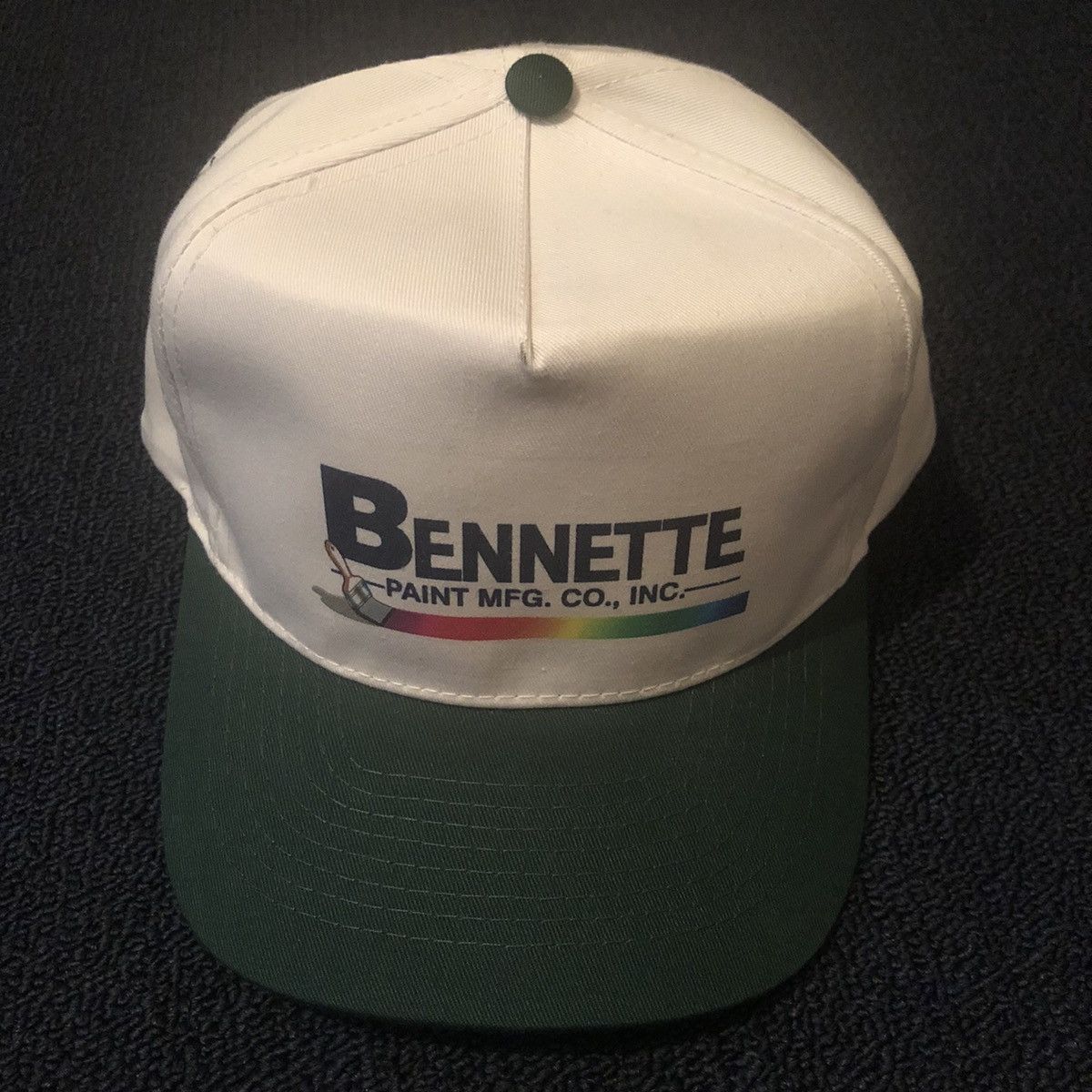 Vintage Vintage 1990s Bennette Paint Brush Graphic Logo Snapback Hat Size ONE SIZE - 2 Thumbnail