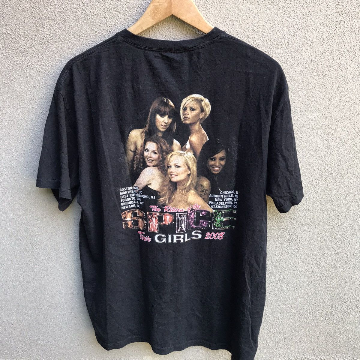 Band Tees Vintage SPICE GIRLS rap tee tour Size US L / EU 52-54 / 3 - 3 Thumbnail