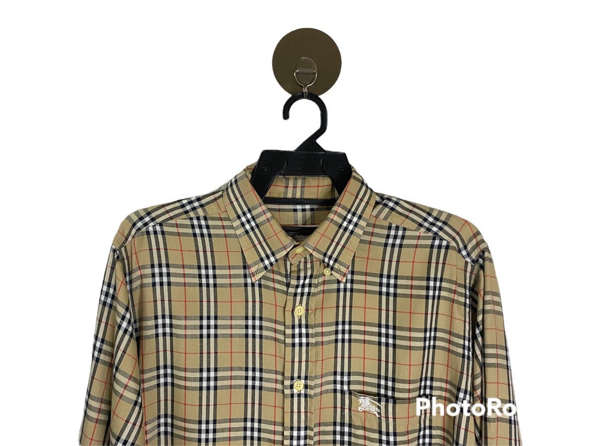 Burberry × Vintage Vintage Burberrys Nova Check Shirt Size US L / EU 52-54 / 3 - 3 Thumbnail