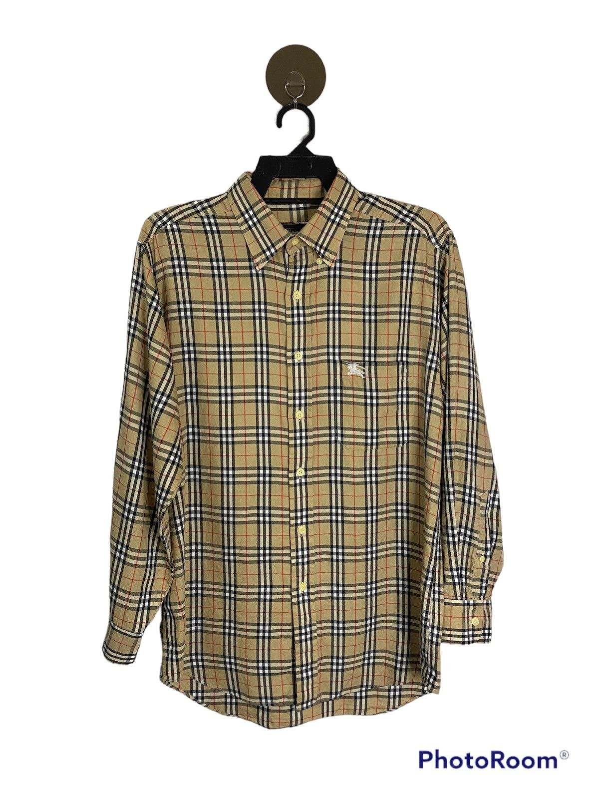 Burberry × Vintage Vintage Burberrys Nova Check Shirt Size US L / EU 52-54 / 3 - 1 Thumbnail