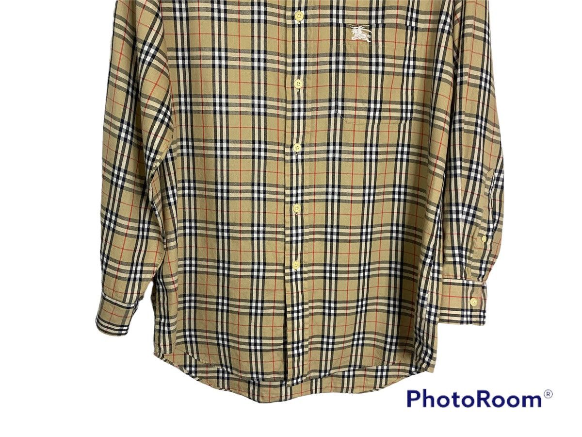 Burberry × Vintage Vintage Burberrys Nova Check Shirt Size US L / EU 52-54 / 3 - 4 Thumbnail