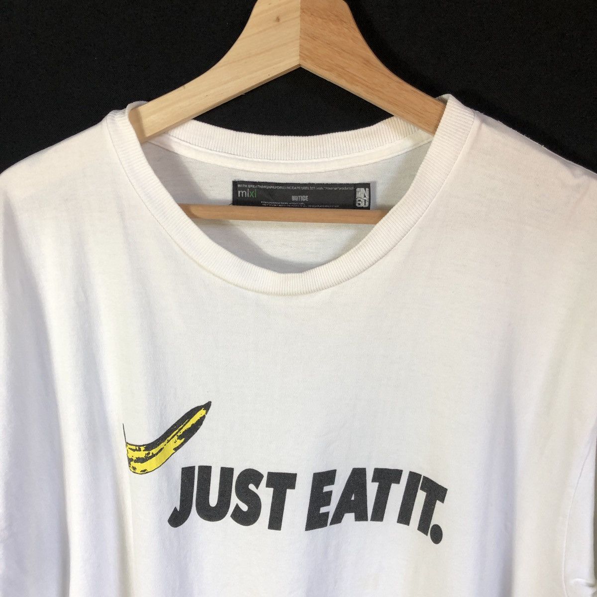 Japanese Brand × Vintage Rare! Dunk Banana Swoosh Just Eat Brth Breath x D77 Tshirt Size US XL / EU 56 / 4 - 4 Thumbnail