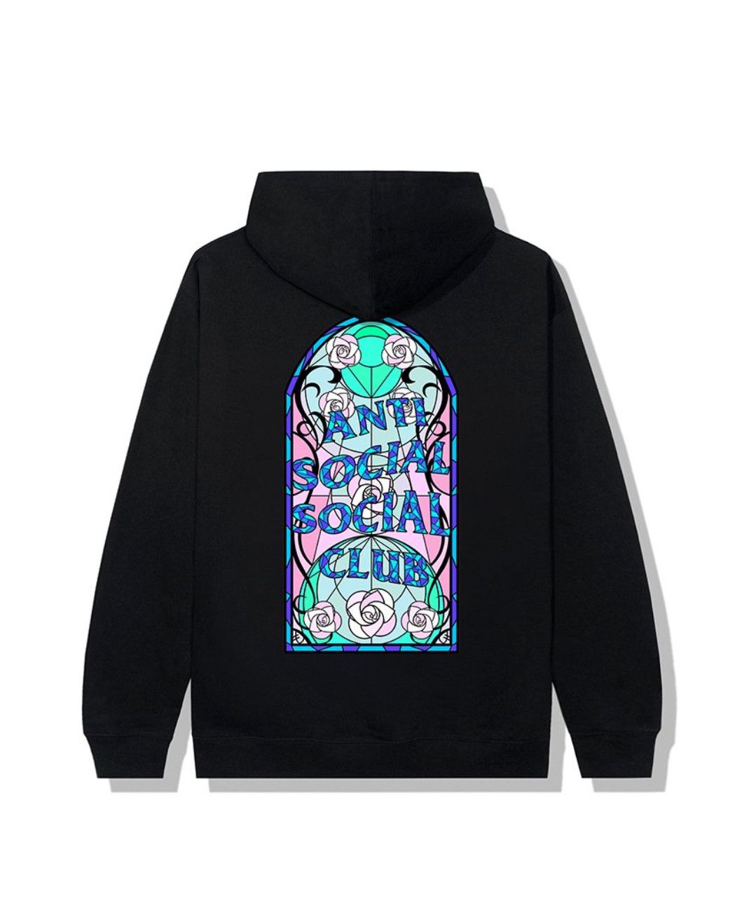 image of Anti Social Social Club x Members Only Ds Weekly Exclusive Assc Love Stain Black Hoodie Bape Kith (