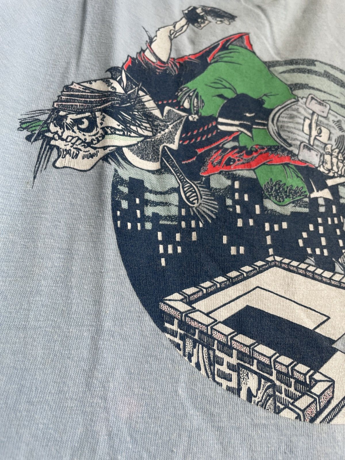 Thrasher × Vintage × Welcome Skateboards Vintage 90’s Rare🔥🔥THRASHER Pushead Tshirt Size US M / EU 48-50 / 2 - 4 Thumbnail