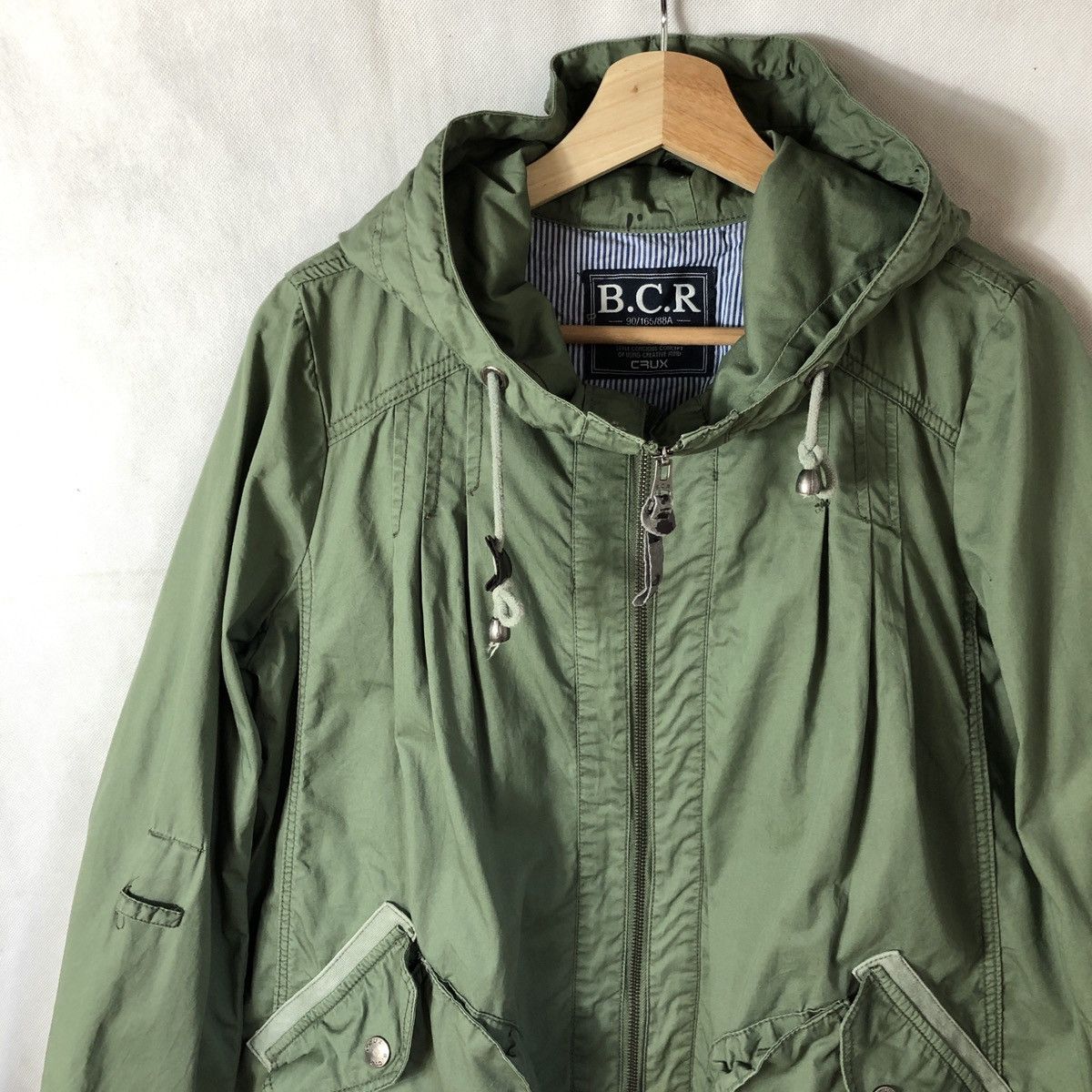 Japanese Brand BCR Parachute Cargo Gas Mask Hoodie Zipper Jacket Size US S / EU 44-46 / 1 - 4 Thumbnail
