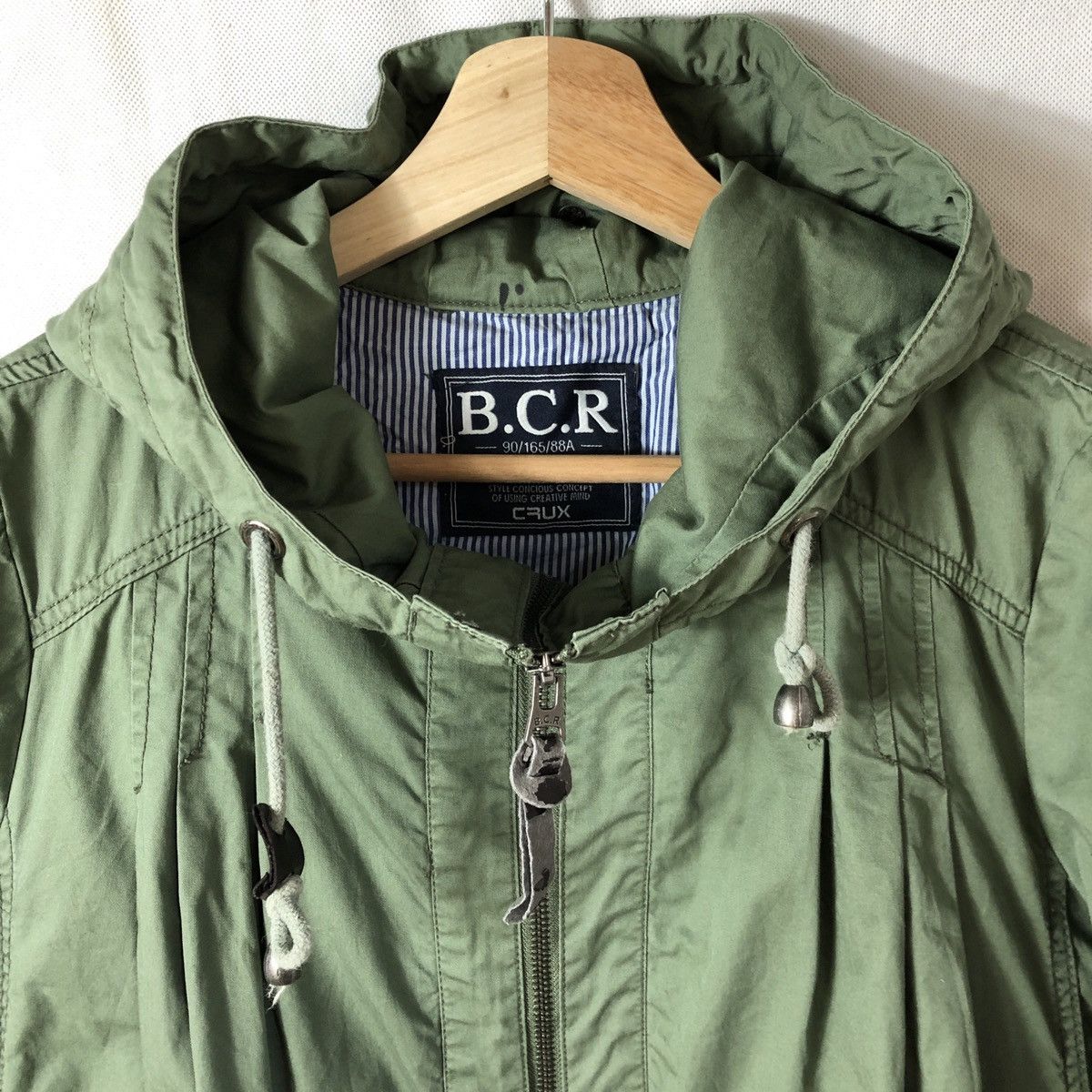 Japanese Brand BCR Parachute Cargo Gas Mask Hoodie Zipper Jacket Size US S / EU 44-46 / 1 - 5 Thumbnail