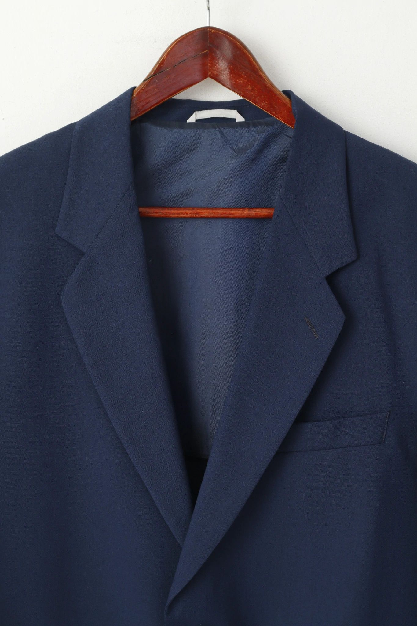 Vintage Millibar Men 48 38 Blazer Navy Blue Wool Vintage 4756 Size 38R - 2 Thumbnail