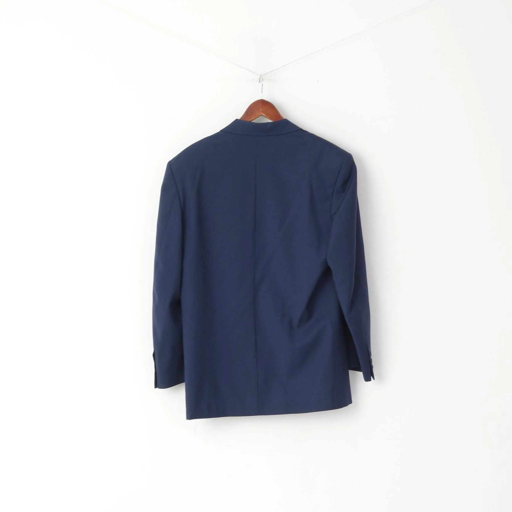 Vintage Millibar Men 48 38 Blazer Navy Blue Wool Vintage 4756 Size 38R - 6 Thumbnail