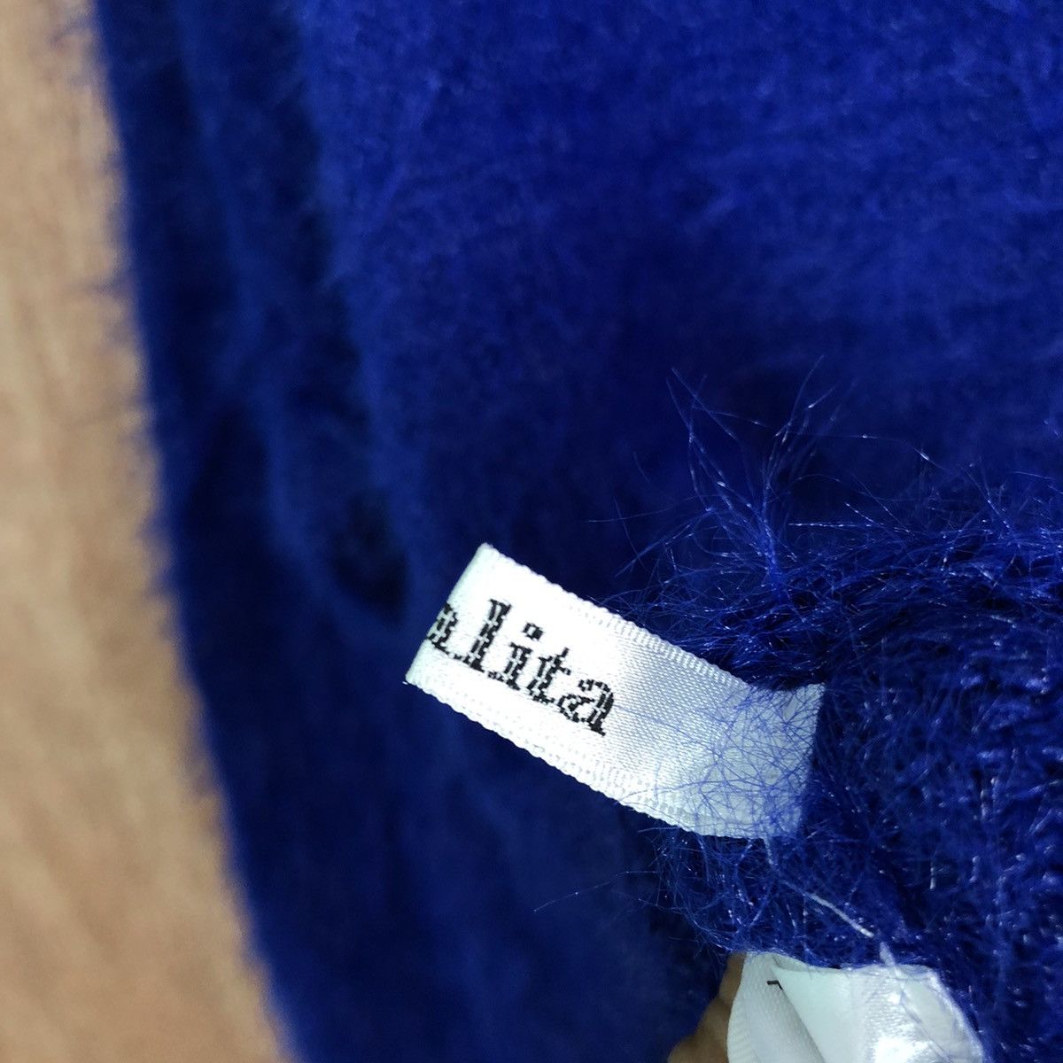 Homespun Knitwear × Japanese Brand Khalita Blue Mohair Turtle Neck Knitwear #347 Size US L / EU 52-54 / 3 - 11 Thumbnail