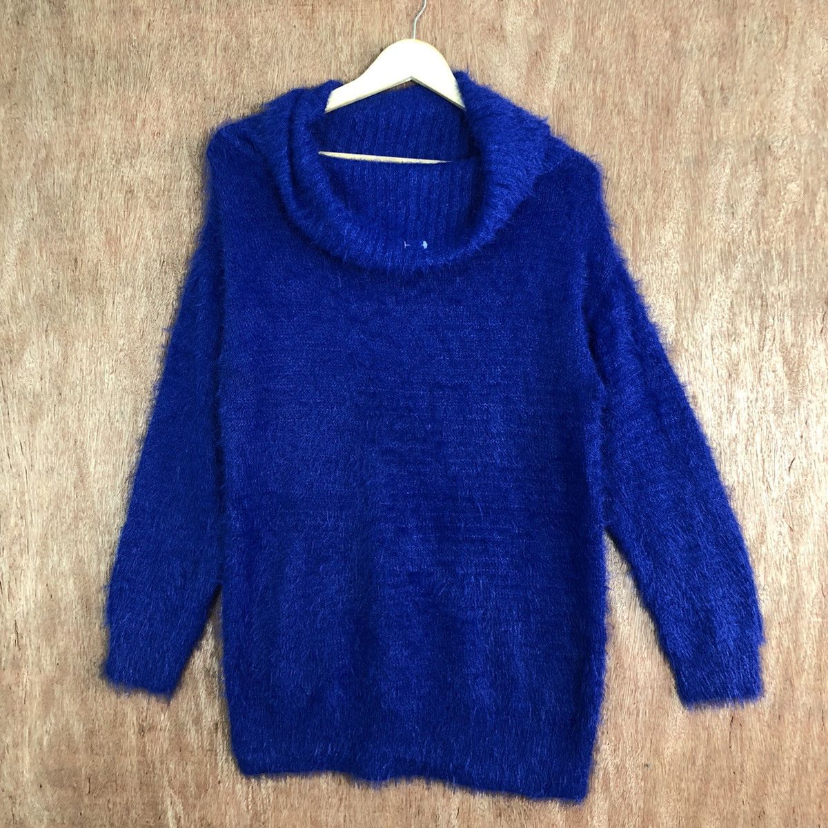 Homespun Knitwear × Japanese Brand Khalita Blue Mohair Turtle Neck Knitwear #347 Size US L / EU 52-54 / 3 - 3 Thumbnail